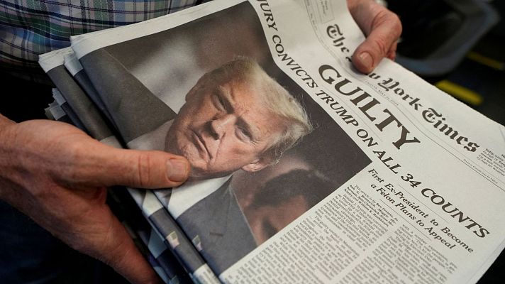 Telediario 1 - ¿Cómo va a afectar el veredicto del jurado a Donald Trump en la campaña electoral?