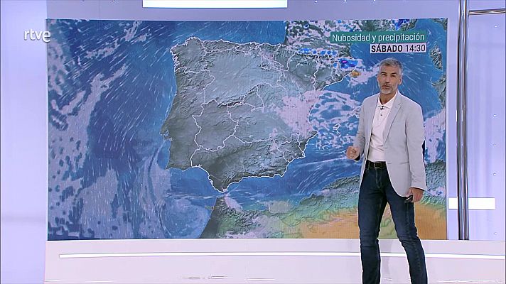 El tiempo - Intervalos de viento fuerte en la costa de Galicia, Ampurdán y Estrecho