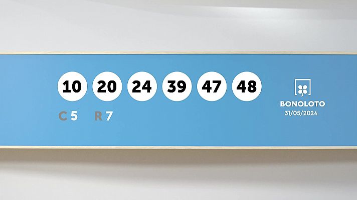 SELAE - Sorteo de la Lotería Bonoloto del 31/05/2024