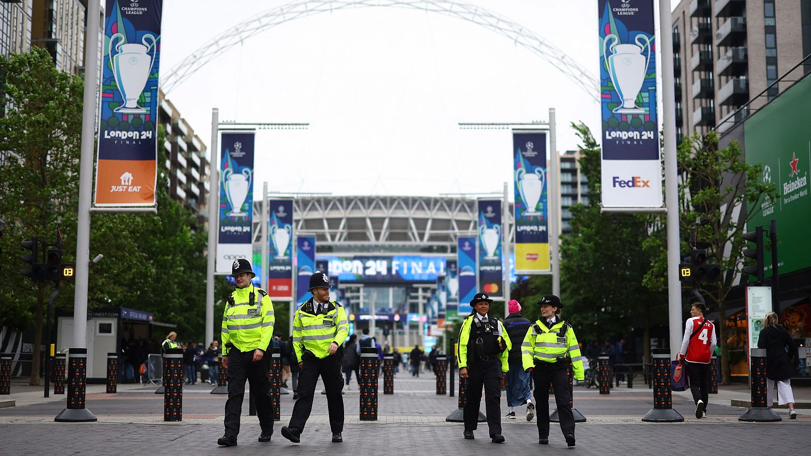 Wembley refuerza su seguridad parala final de Champions League | Ver