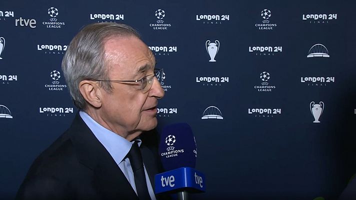 Florentino Pérez, a TVE: "Estoy emocionado por ver a los aficionados"