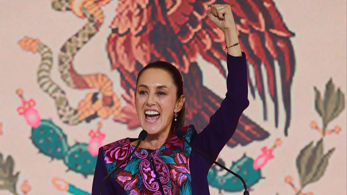 Telediario 1 - Sheinbaum, presidenta electa de México: gana en siete de los nueve estados del país