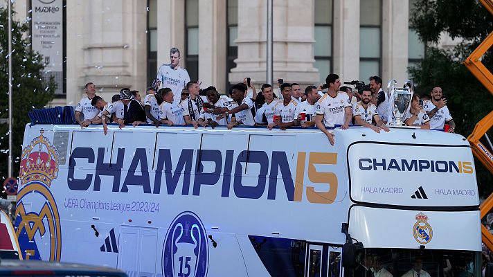 Estos fueron los mejores momentos en la celebración de la decimoquinta del Real Madrid