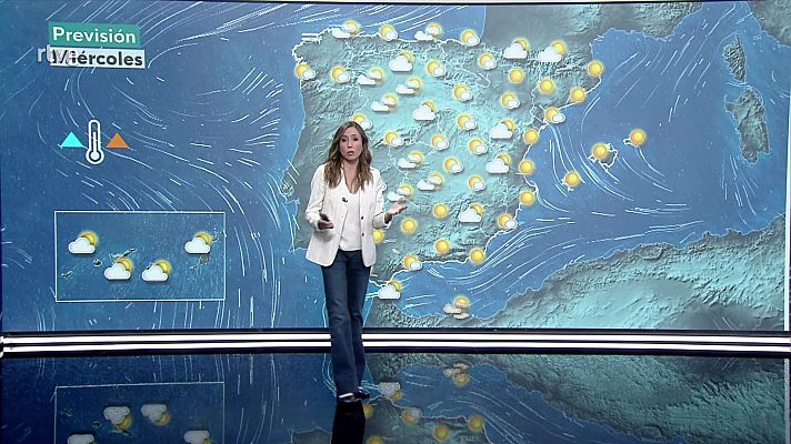 El tiempo - Predominio de un tiempo estable, con cielos poco nubosos o despejados en la mayor parte del país