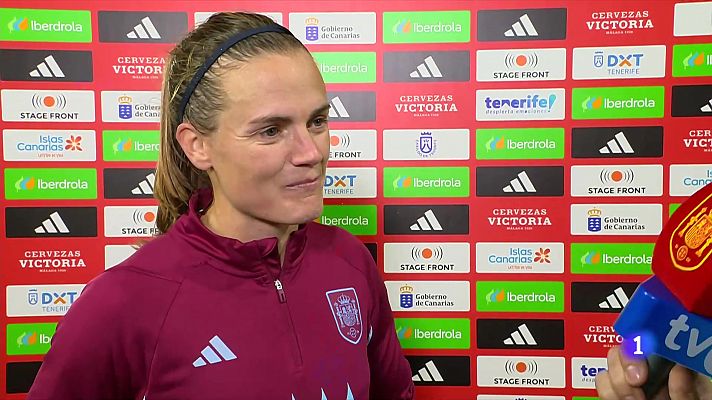 Fútbol - Irene Paredes, a RTVE, tras la remontada de España a Dinamarca: "Este equipo quiere ganar siempre""