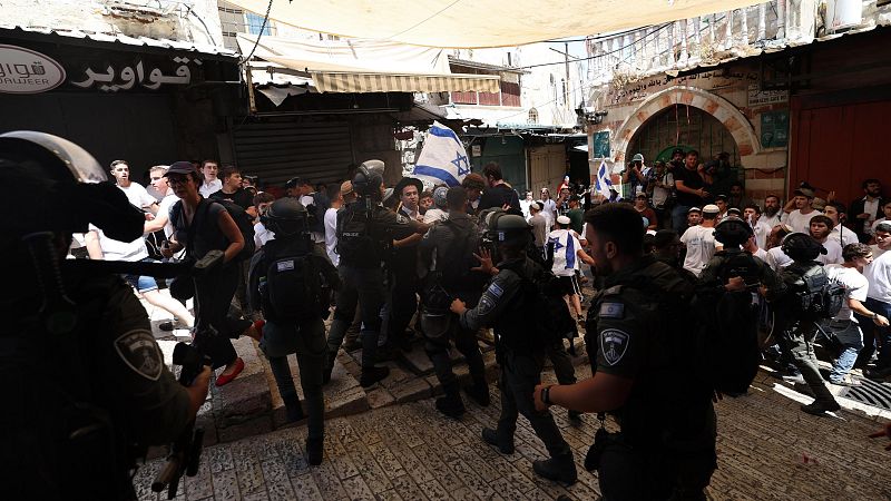 La Marcha de las Banderas de Jerusalén se salda con 18 detenidos