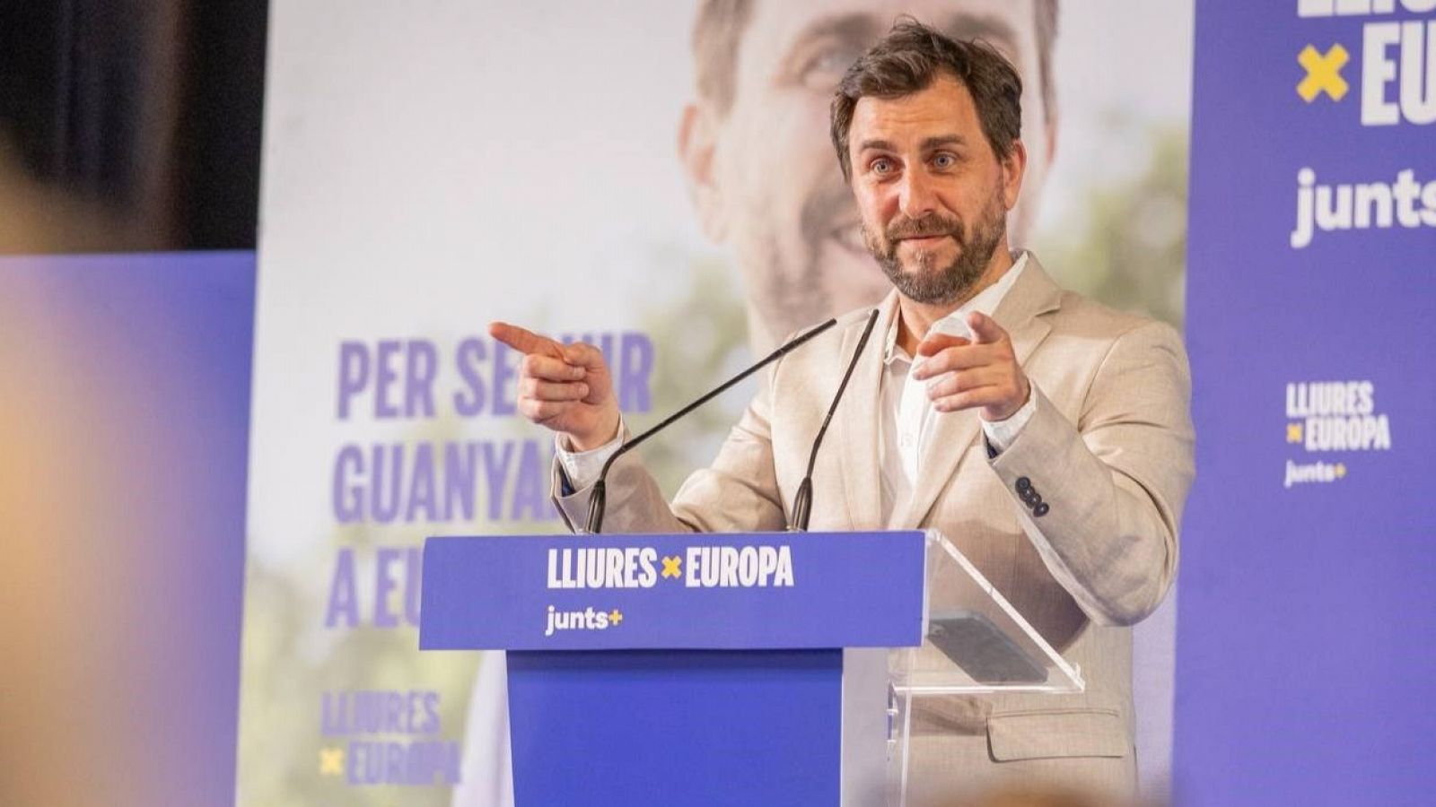 Comín (Junts UE) insiste: "Va en interés del PSOE la investidura de Carles Puigdemont" - La hora de La 1 | Ver