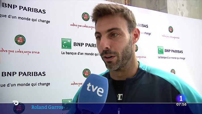 Telediario Matinal - Granollers, a TVE sobre las semis de Rolan Garros: "Me gustaría ganar este torneo"