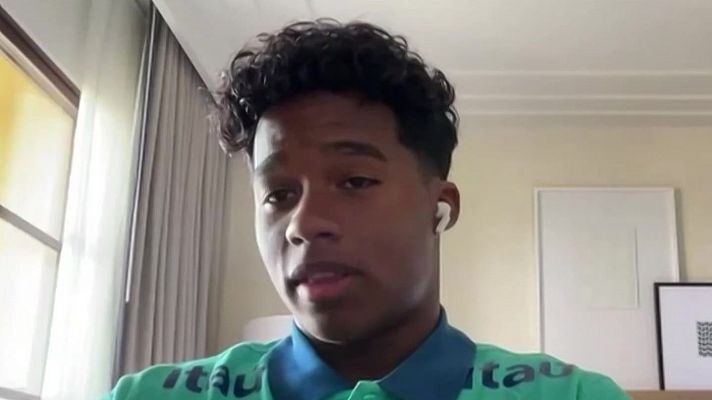 Telediario 1 - Endrick, a RTVE: "Espero estar toda mi vida en el Real Madrid"