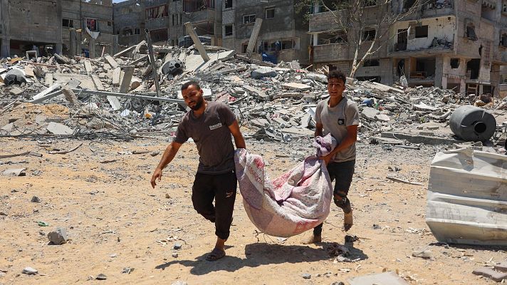 Telediario 2 - España se suma a un manifiesto de EE.UU. para pedir a Israel y Hamás que pacten la tregua