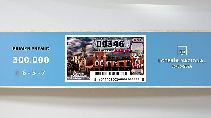 SELAE - Sorteo de la Lotería Nacional del 06/06/2024