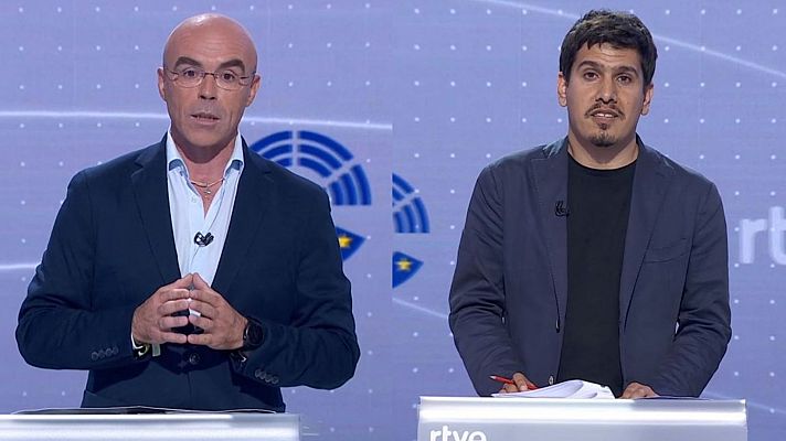 Buxadé (Vox) muestra el "casoplón" de Puigdemont y Sarri (Junts UE) le contesta: "Usted es un poco franquista"