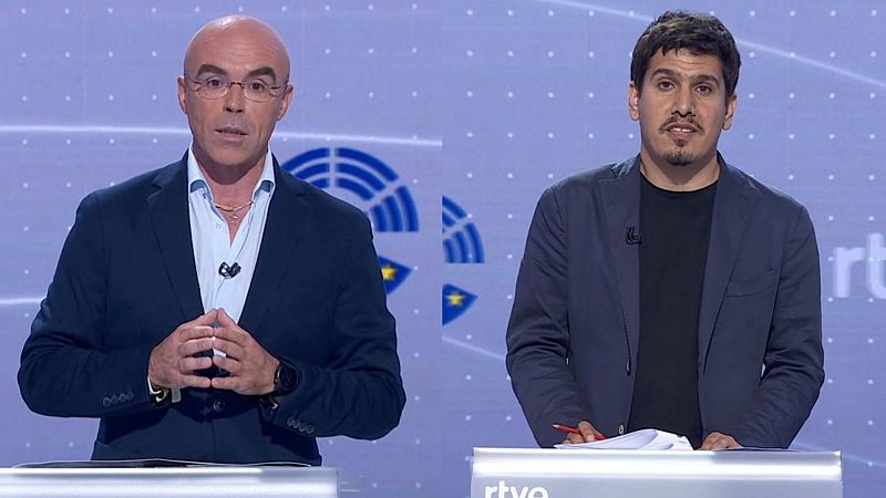 Buxad (Vox) muestra el "casopln" de Puigdemont y Sarri (Junts UE) le contesta: "Usted es un poco franquista"