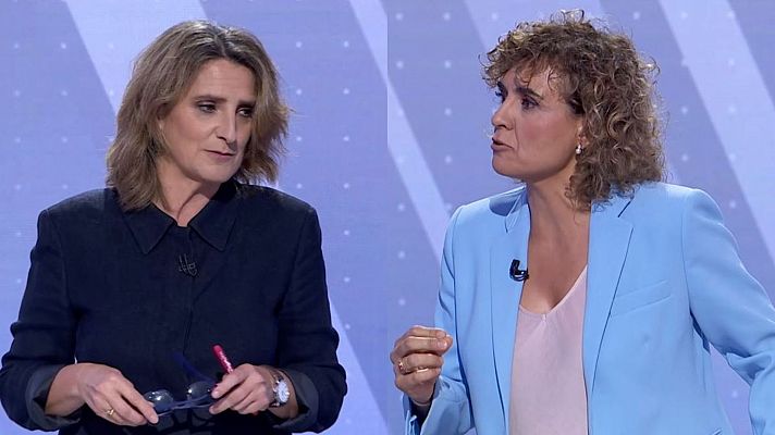 Especiales informativos - Ribera le echa en cara al PP su apoyo a la guerra de Irak y Monserrat le contesta: "A mucho te remontas, te veo muy nerviosa"