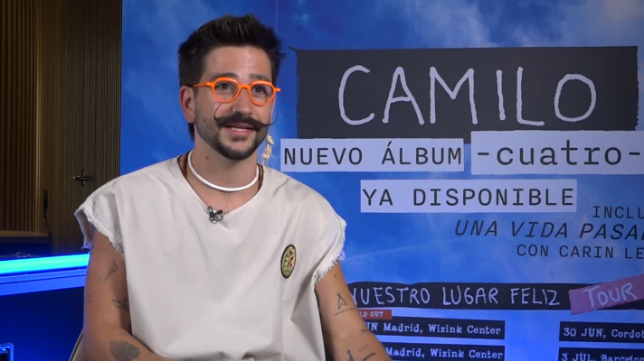 Telediario 1 - El colombiano Camilo presenta en España su nuevo disco: 'Cuatro'