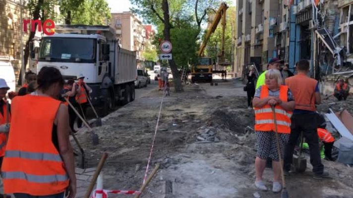 Desde el centro de Járkov \"donde ha caído el último misil\"