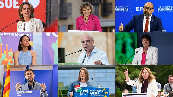 Telediario 2 - Todos los líderes nacionales se vuelcan en el cierre de la campaña de las europeas