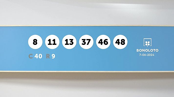 SELAE - Sorteo de la Lotería Bonoloto del 07/06/2024
