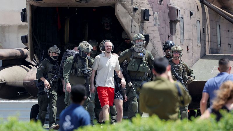 Israel rescata a cuatro de los rehenes secuestrados por Hamás - Fin de semana 24h | Ver