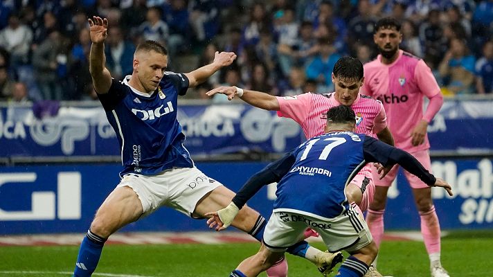 Resúmenes de LaLiga - Real Oviedo - Eibar: resumen ida semifinales playoff ascenso a Primera