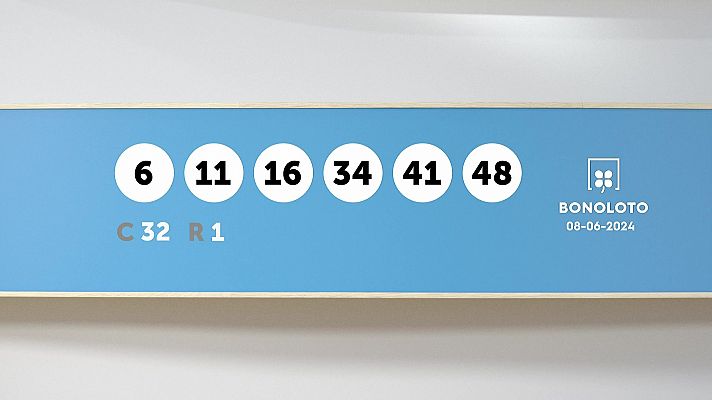 SELAE - Sorteo de la Lotería Bonoloto del 08/06/2024