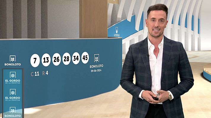 Loterías - Sorteo de la Bonoloto y Gordo de la Primitiva del 09/06/2024