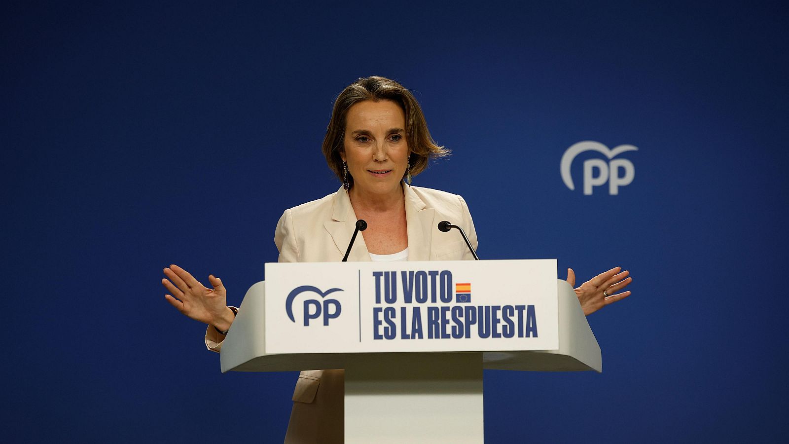 Elecciones europeas 2024 | Gamarra celebra la "victoria fundamental" del PP: "Sánchez obtiene su peor resultado en unas elecciones europeas"