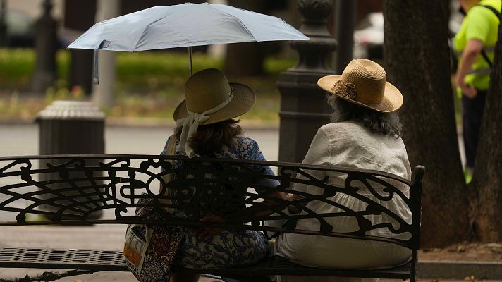 Chubascos fuertes en la meseta sur y norte de Cataluña