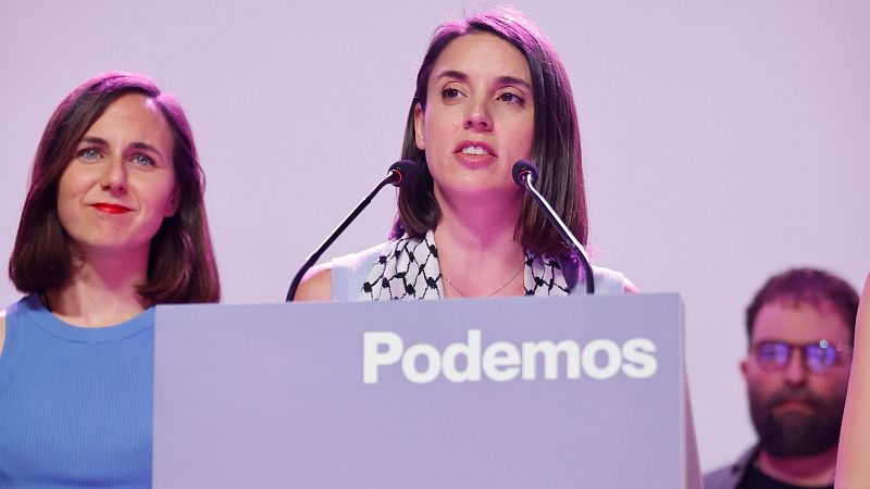 Irene Montero califica de "paso necesario" los dos escaños de Podemos en las europeas - La hora de La 1 | Ver