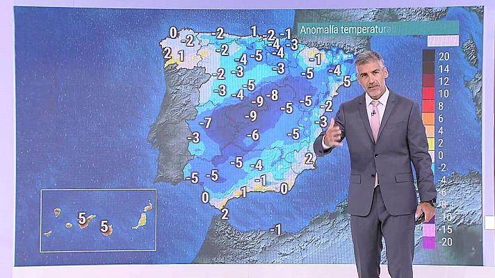 Posibles chubascos y tormentas en el sistema Central, meseta Sur e interiores del este y sudeste peninsulares y del norte de Cataluña