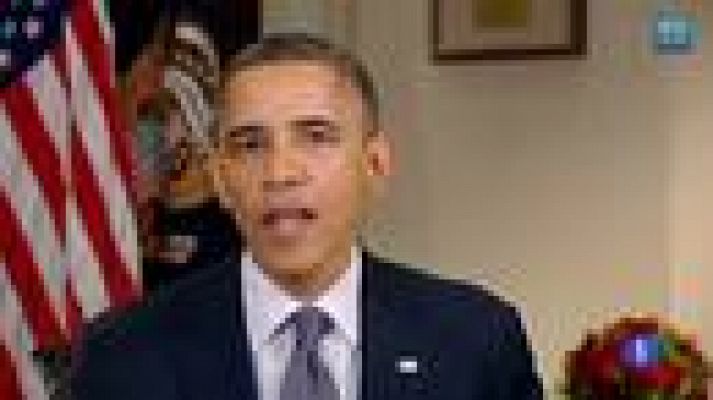 Telediario 1 - Obama lamenta la tragedia y habla de la necesidad de abordar el control de las armas