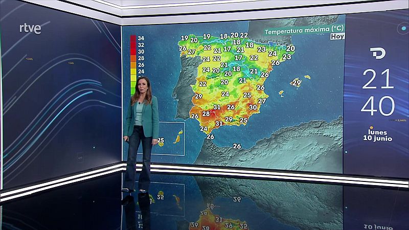 Intervalos de viento fuerte en litorales del oeste de Galicia, Ampurdán, bajo Ebro y Alborán - ver ahora