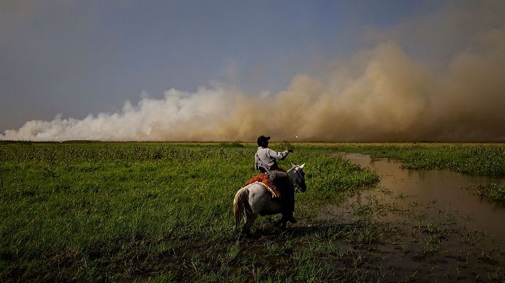 El mayor humedal del mundo en peligro por los incendios en Brasil