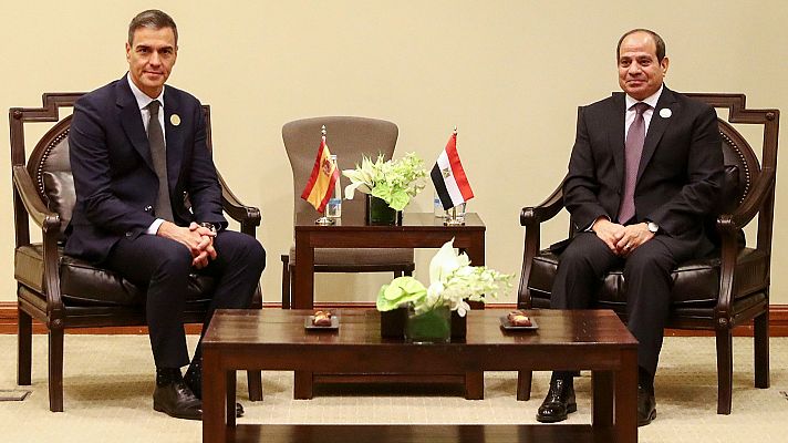 Telediario 2 - Cumbre en Jordania: España movilizará un paquete adicional de ayuda humanitaria para Gaza de 16 millones de euros