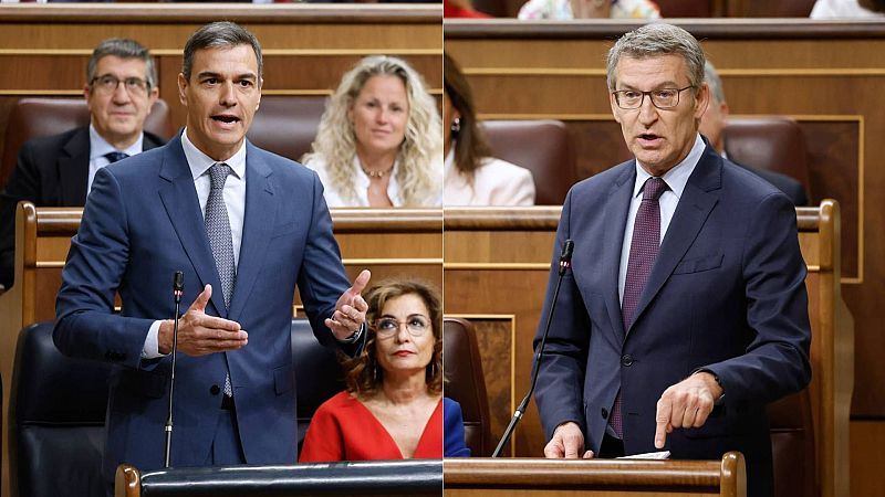 Primer cara a cara entre Sánchez y Feijóo tras las elecciones europeas - Informativo 24h | Ver