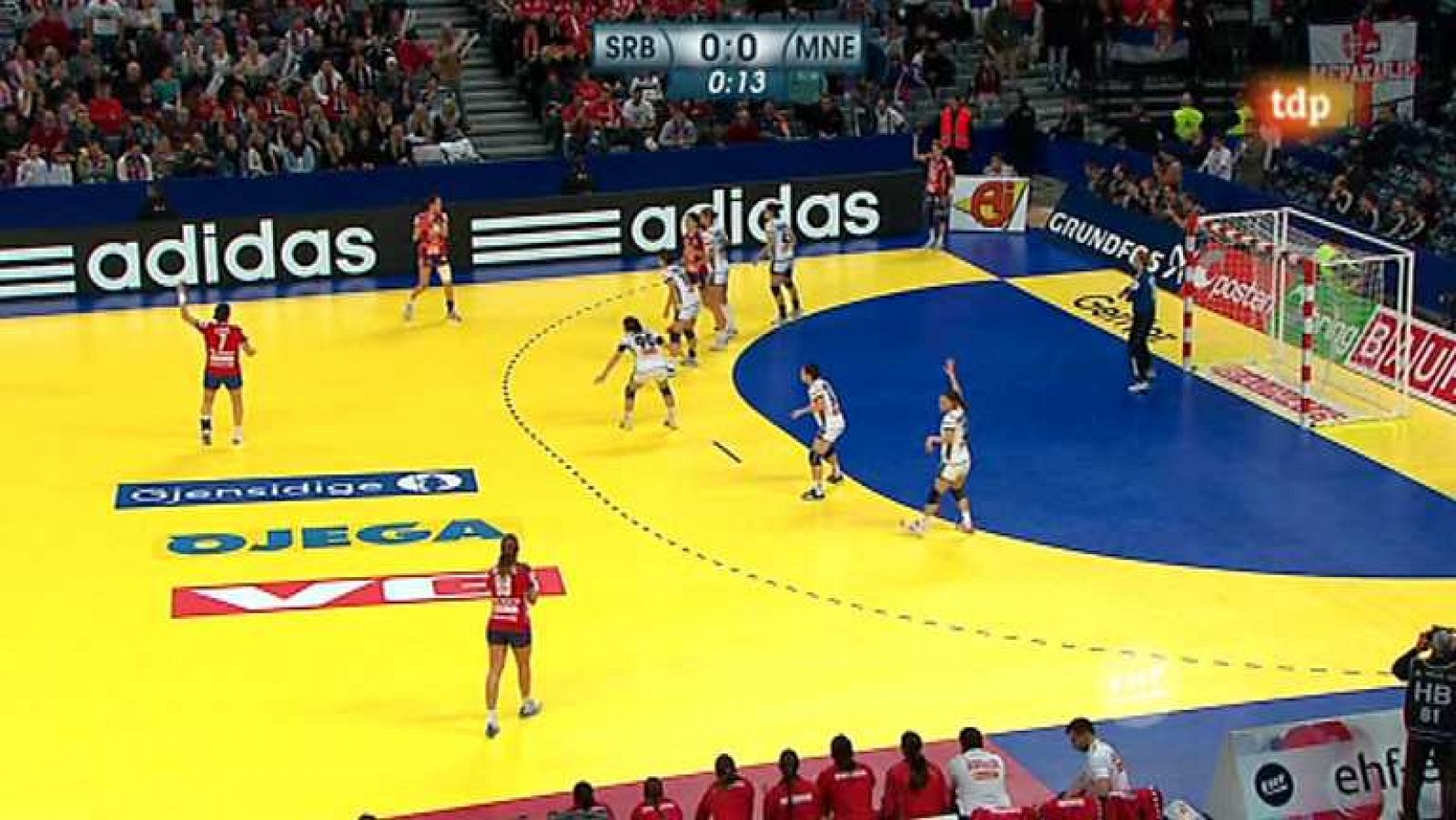 Balonmano - Campeonato europeo femenino, 2ª semifinal: Serbia-Montenegro