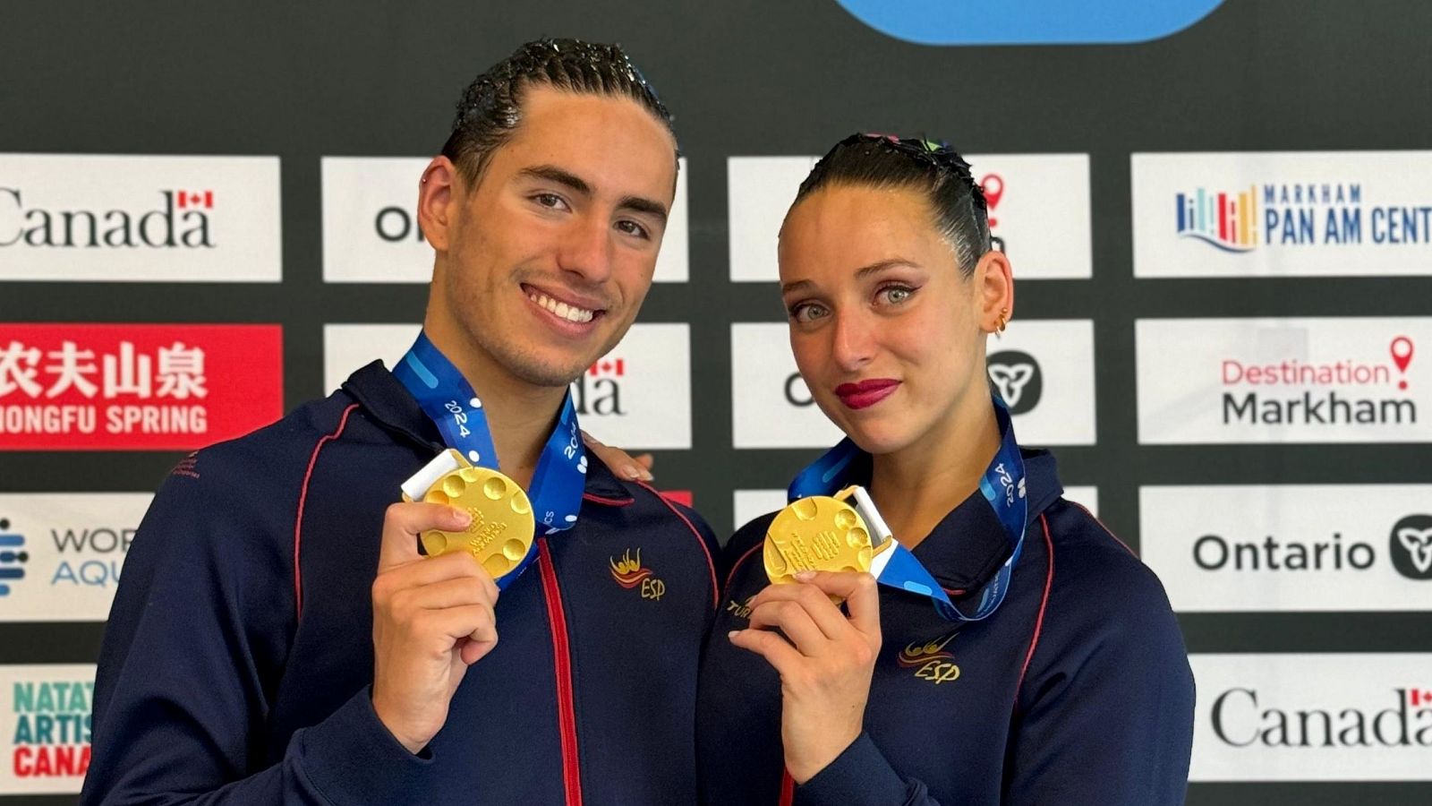 Natación artística: Dennis González y Emma García, oro para España