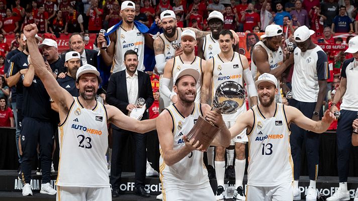 El Real Madrid logra su 37ª Liga de baloncesto