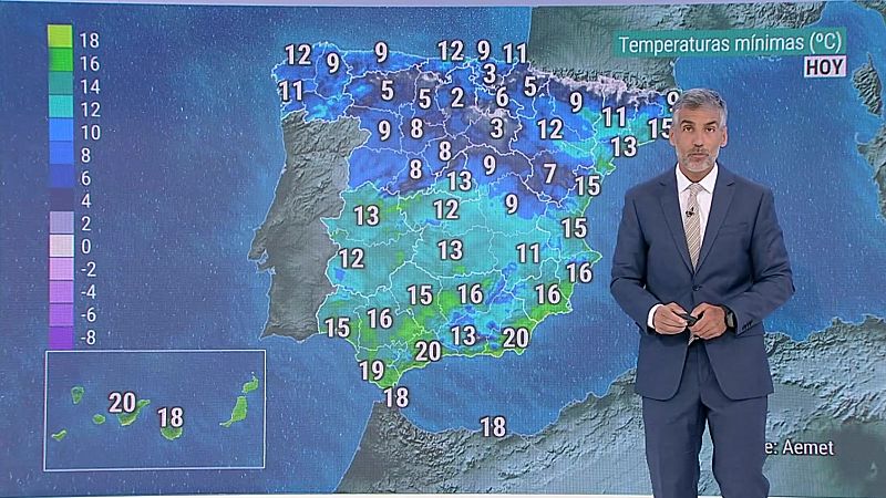 Aumento notable de las temperaturas máximas en el centro norte peninsular, cordillera Cantábrica, Pirineos y entorno de la Ibérica - ver ahora