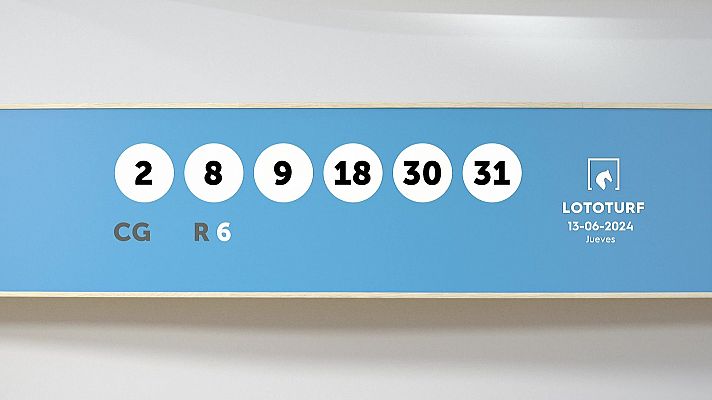 SELAE - Sorteo de la Lotería Lototurf del 13/06/2024