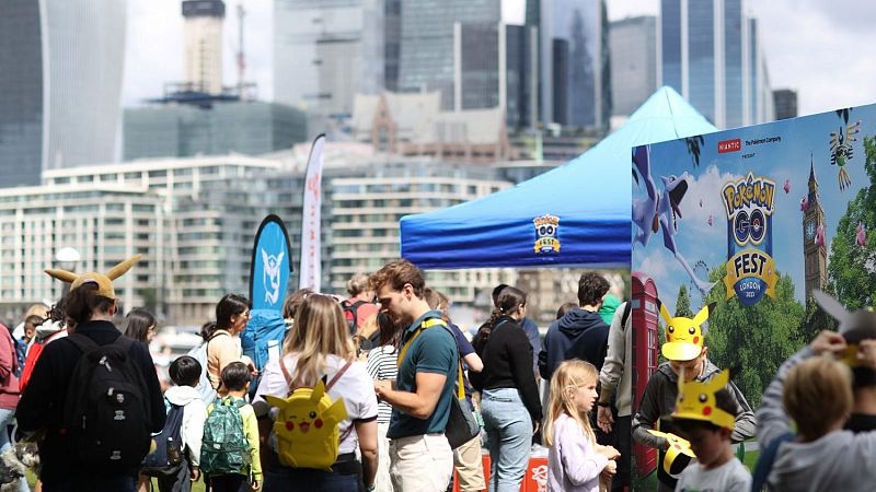 El Pokemon Go Fest se celebra por primera vez en España - Telediario 1 | Ver