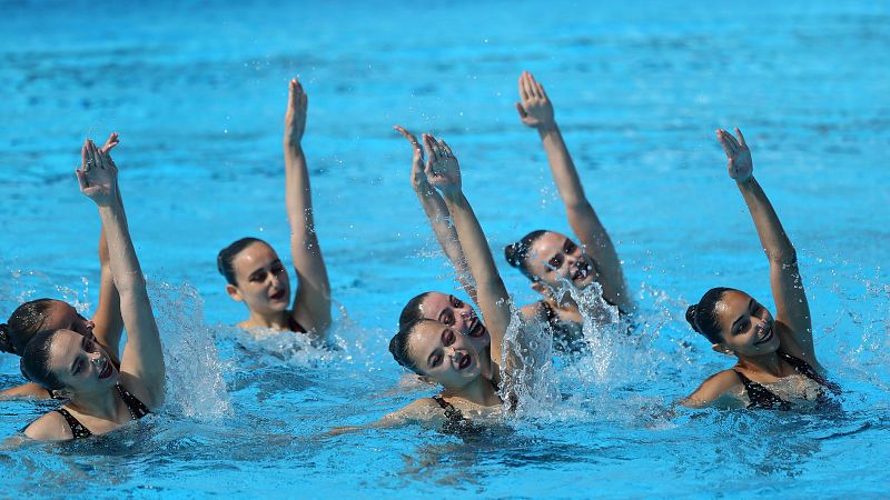 Natación artística Campeonato de Europa. Final libre equipos