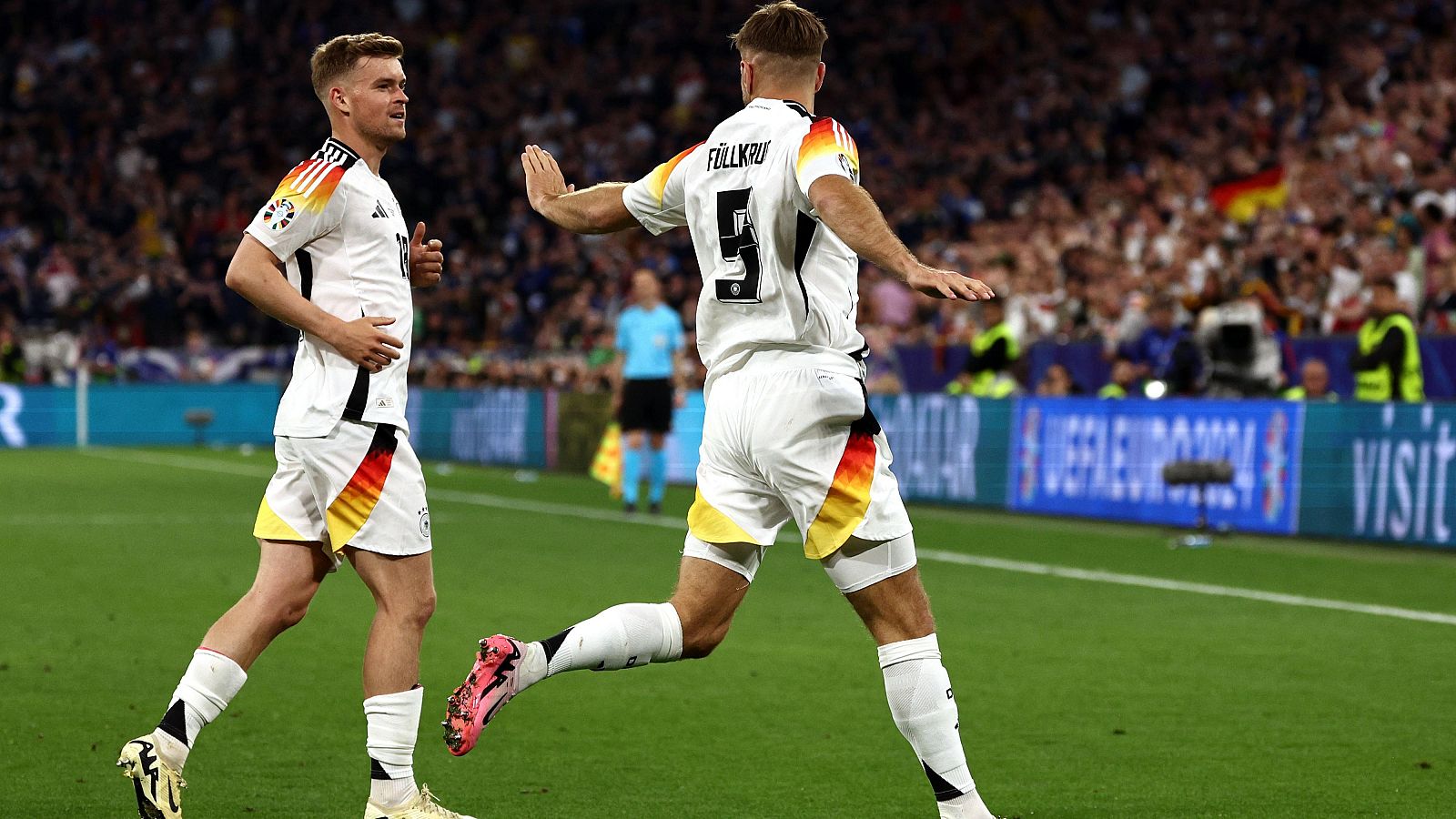 Füllkrug marca un golazo que supone el 4-0, Alemania suma y sigue