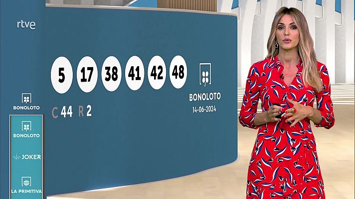 Sorteo de la Bonoloto y Euromillones del 14/06/2024