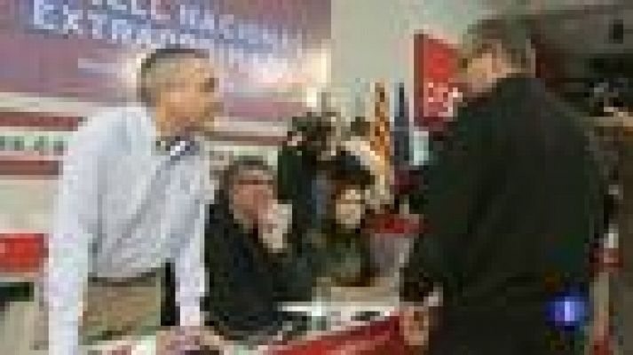 Telediario 1 - El PSC critica a CiU y ERC