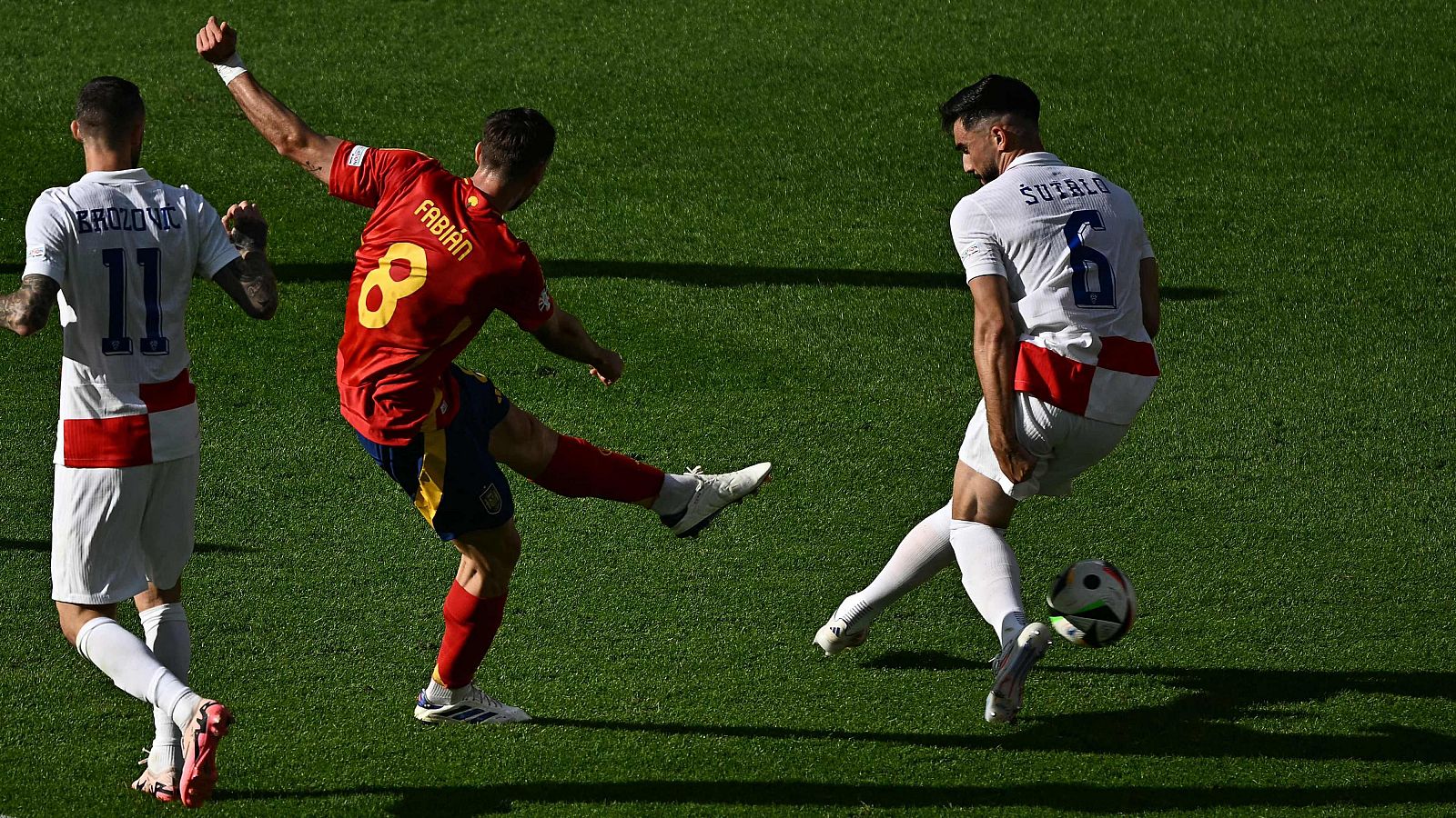 Eurocopa 2024 | España - Croacia: gol de Fabián Ruiz, 2-0