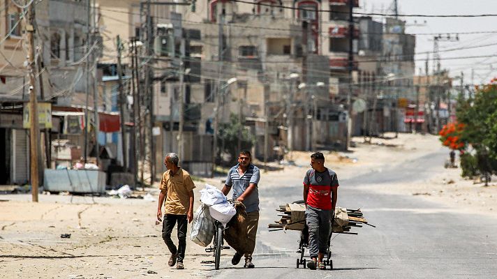 Telediario Internacional - Israel promete facilitar la entrada de ayuda humanitaria en Gaza mientras la tensión aleja una tregua