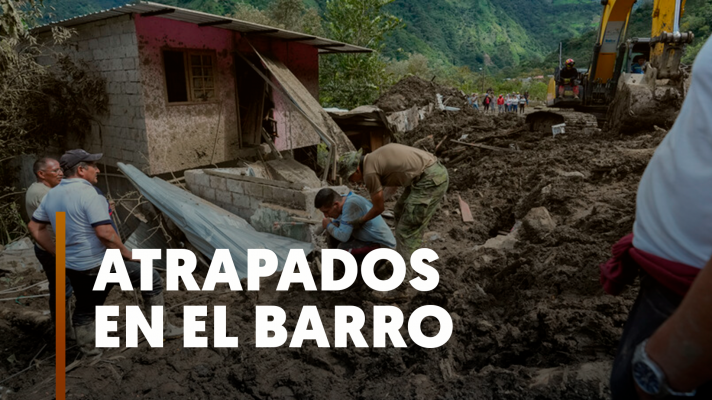 Los deslizamientos de tierra provocados por las fuertes lluvias sepultan barios enteros en Ecuador