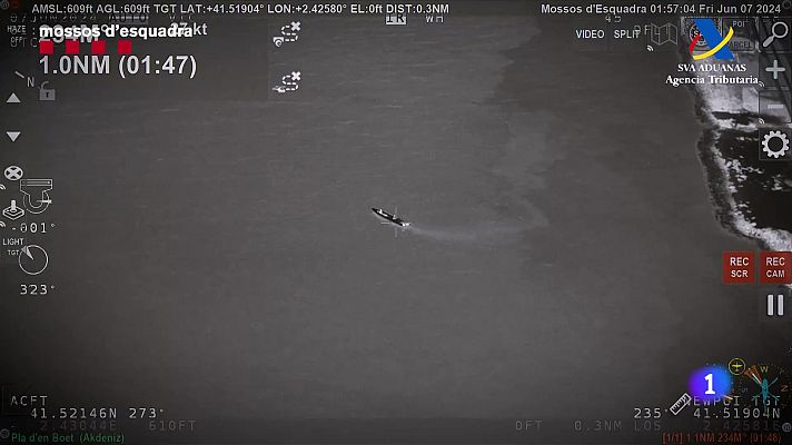 L'Informatiu - Haixix per via marítima: el 70% de l'haixix a Catalunya entra per mar