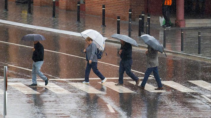 La DANA trae lluvias a la mitad norte peninsular este jueves